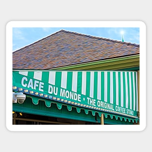 Cafe Du Monde The Original Coffee Stand Awning Sticker